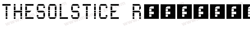 THESOLSTICE Regular字体转换